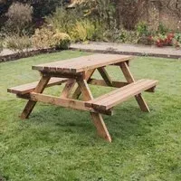 Redwood Garden Picnic Table - 150cm