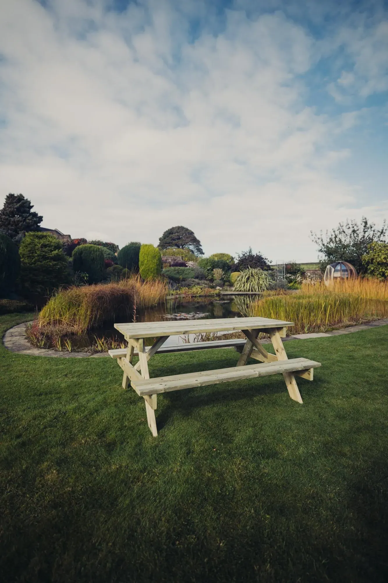 Redwood Garden Picnic Table - 180cm
