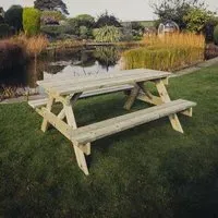 Redwood Garden Picnic Table - 180cm