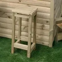Timber Wood Garden Bar Stool