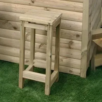 Timber Wood Garden Bar Stool image