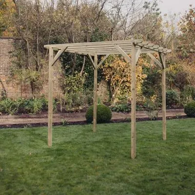 Timber Wood Garden Pergola image