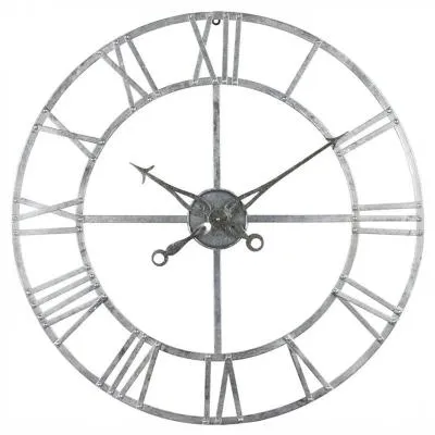 A310 Skeleton Wall Clock - Silver Foil image