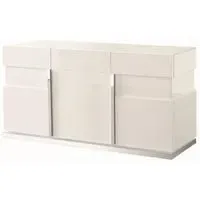 Alf Italia Canova 3 Door Large Sideboard - White, Gloss