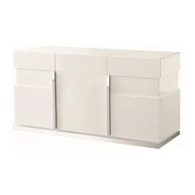 Alf Italia Canova 3 Door Large Sideboard - White, Gloss