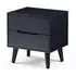 Alicia 2 Drawer Bedside Cabinet - Black
