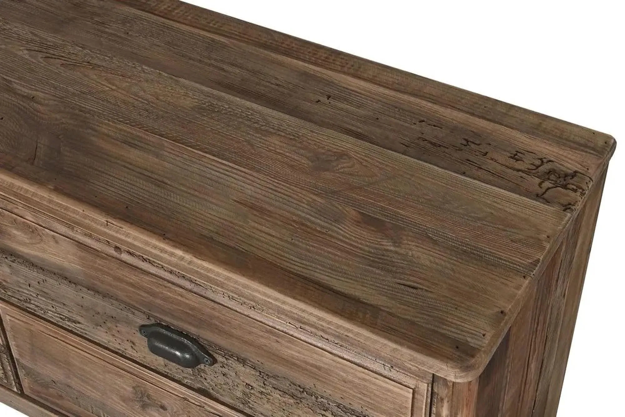 Alpine Large TV Unit - Natural, Recycled Wood