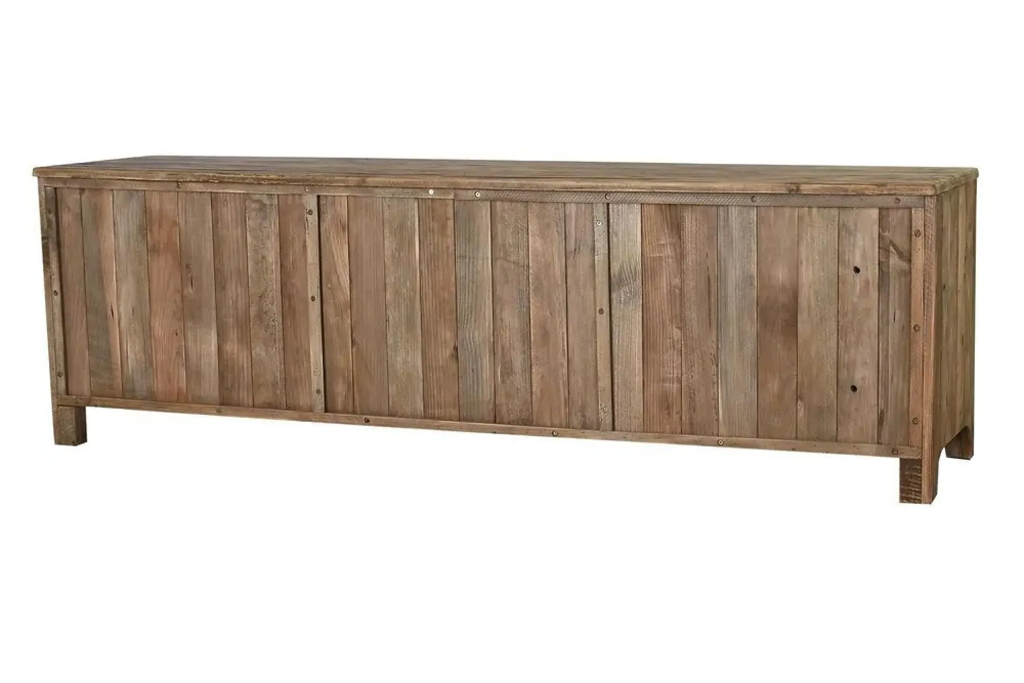 Alpine Large TV Unit - Natural, Recycled Wood