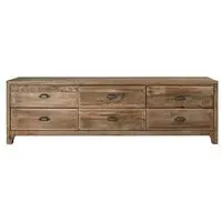 Alpine Large TV Unit - Natural, Recycled Wood