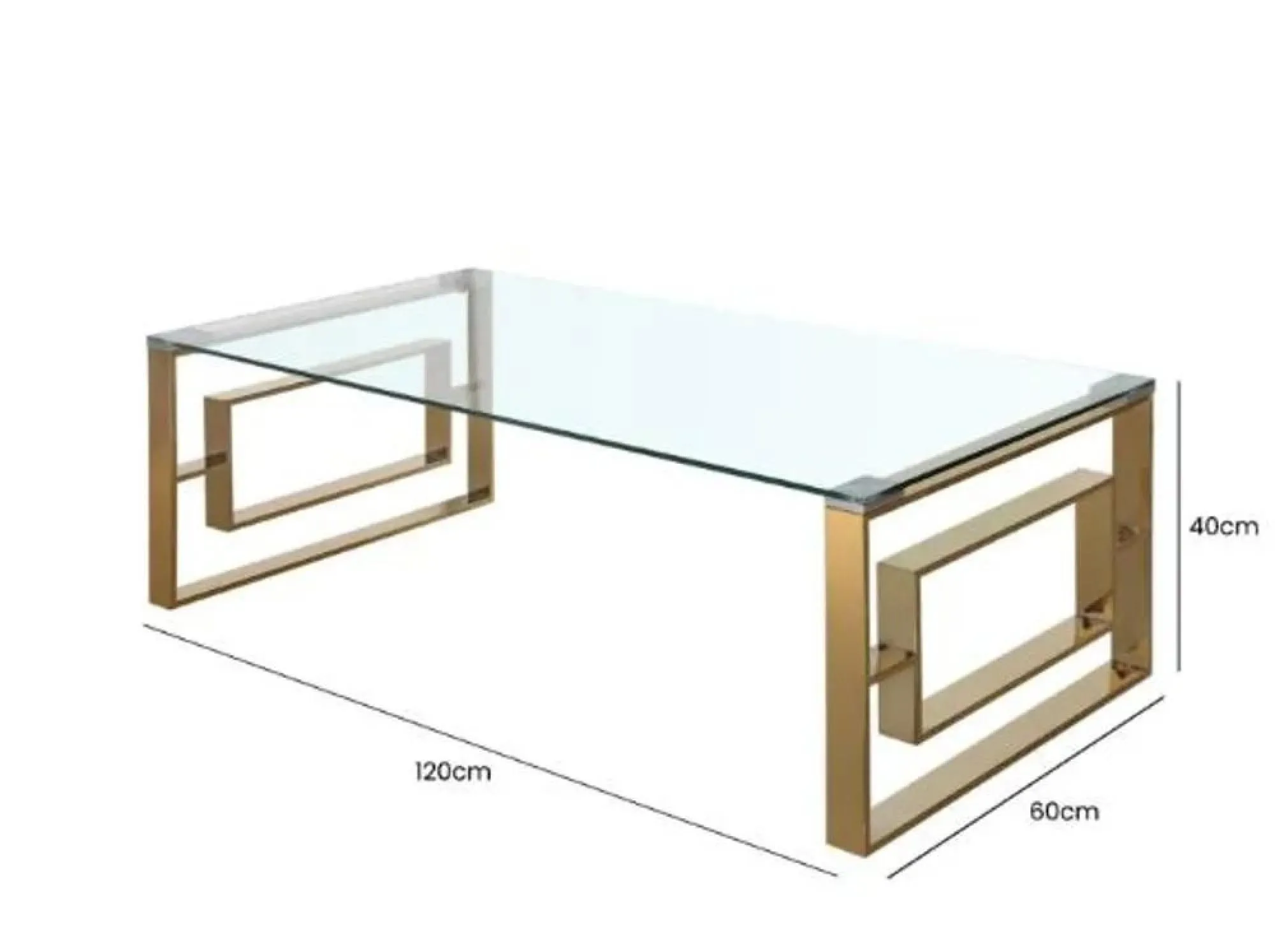 Apex Round Coffee Table - Gold, Metal