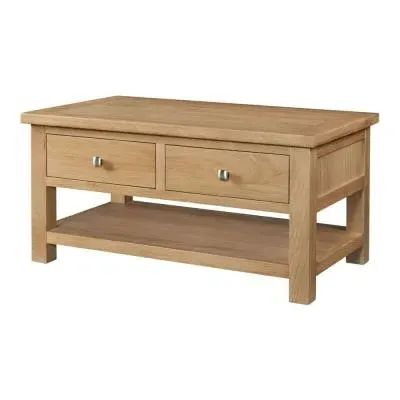 Appleby Oak 2 Drawer Coffee Table - Light Lacquer image