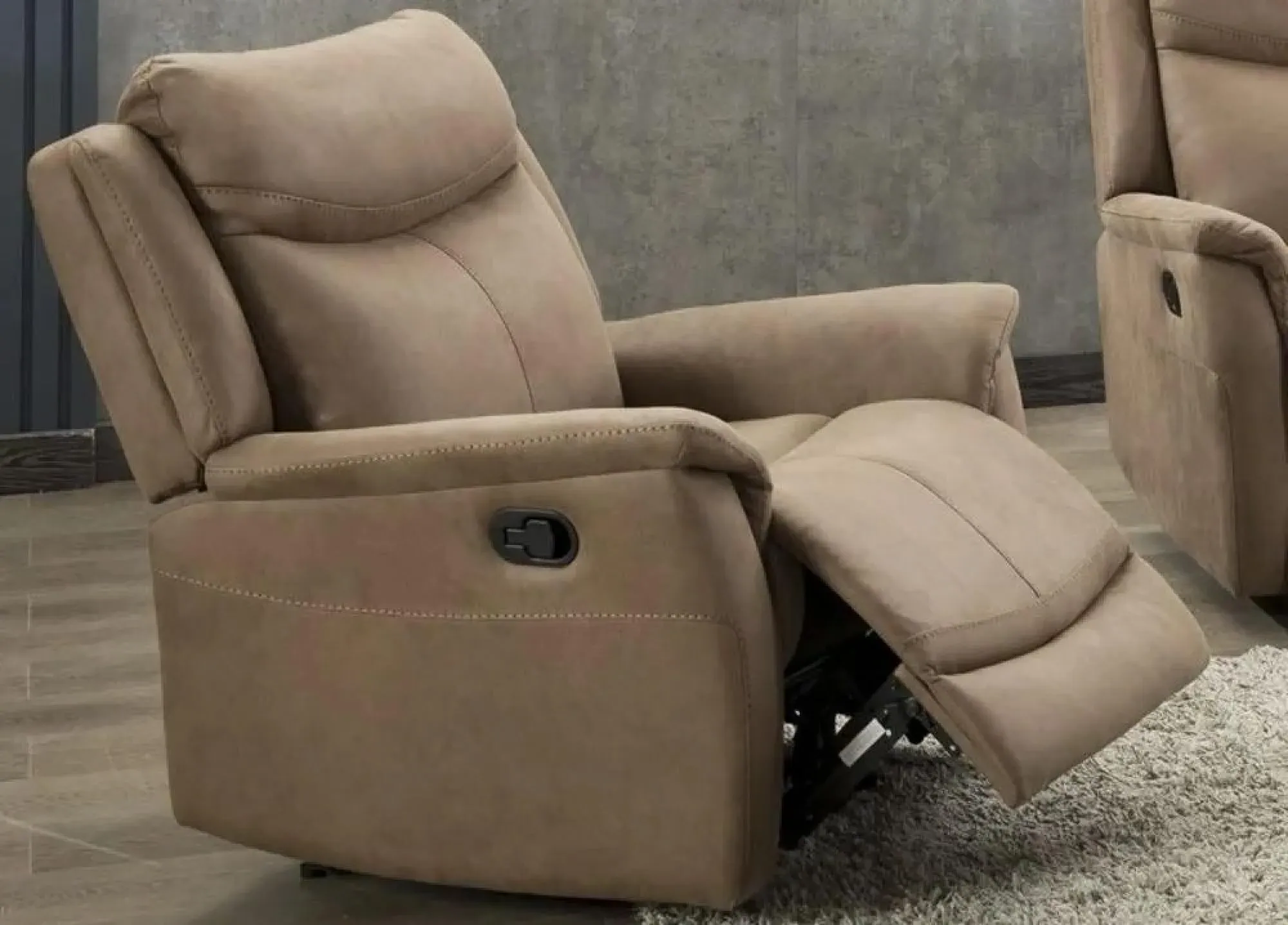 Arizona Recliner Armchair - Caramel, Fabric