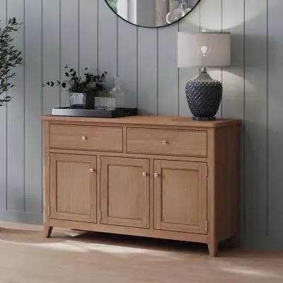Arlyn Oak 3 Door Sideboard - Natural image