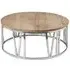Asbury Round Clock Coffee Table - Pine