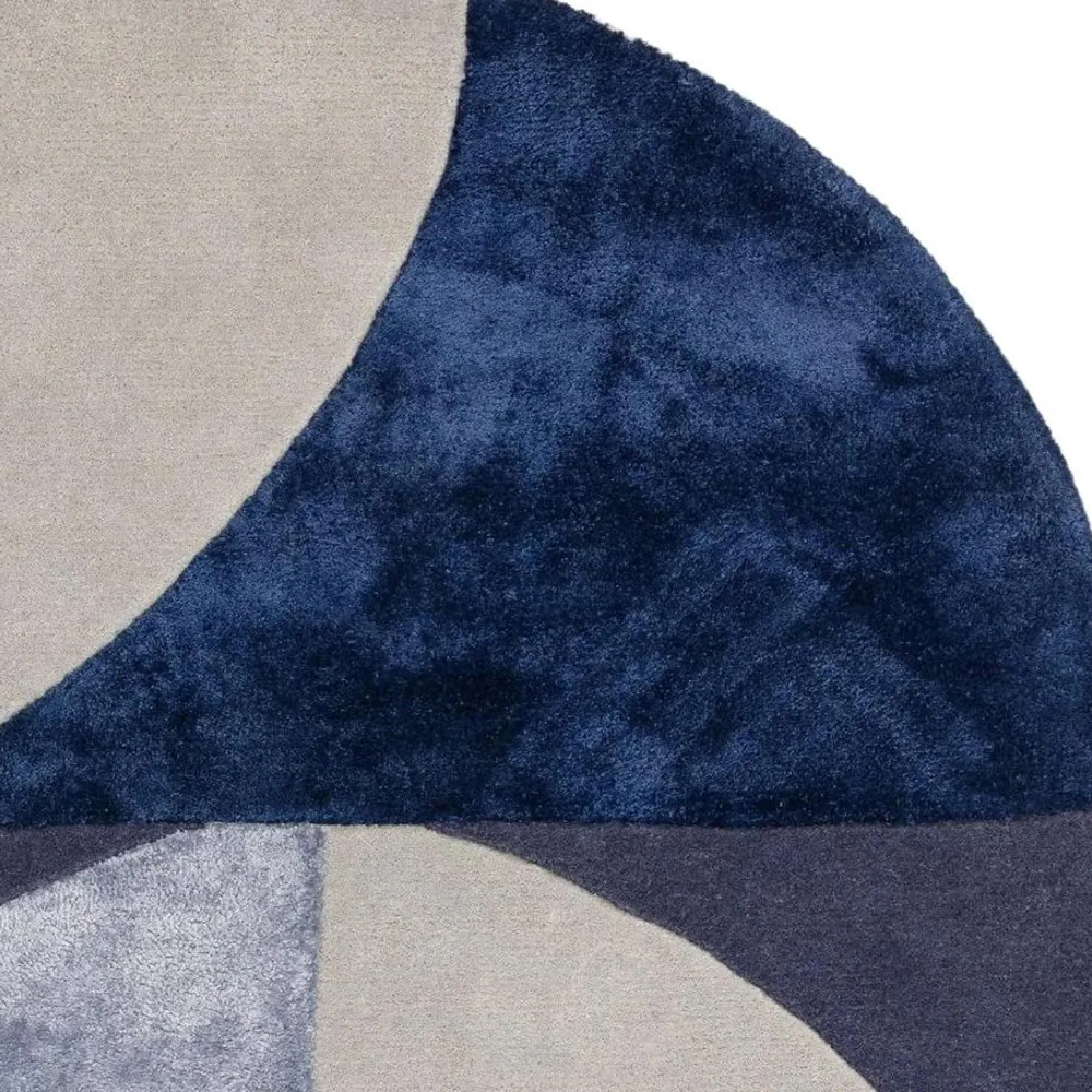 Asiatic Matrix Oval 74 Rug - Indigo