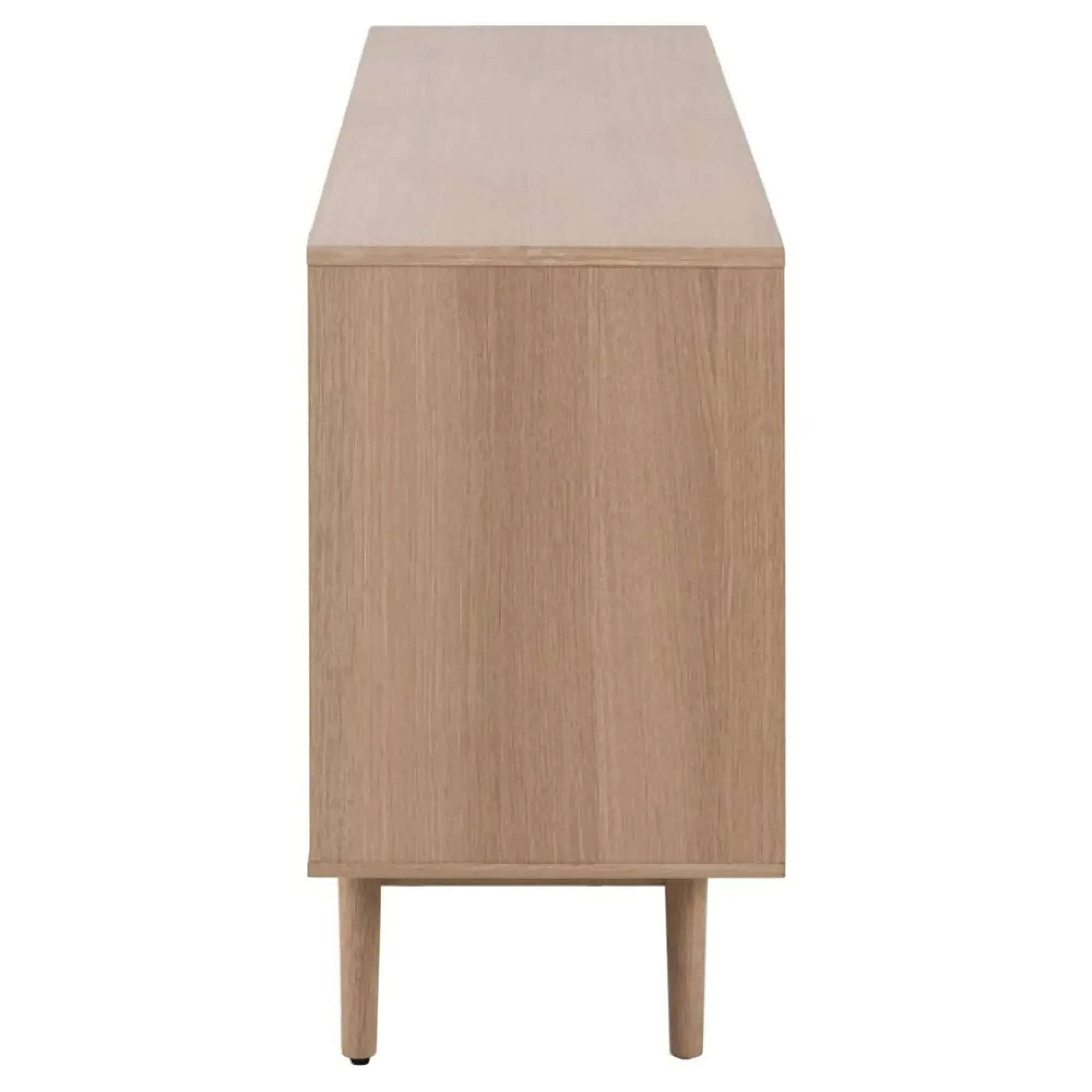 Aston Oak 2 Door Large Sideboard - White, Oak Veneer