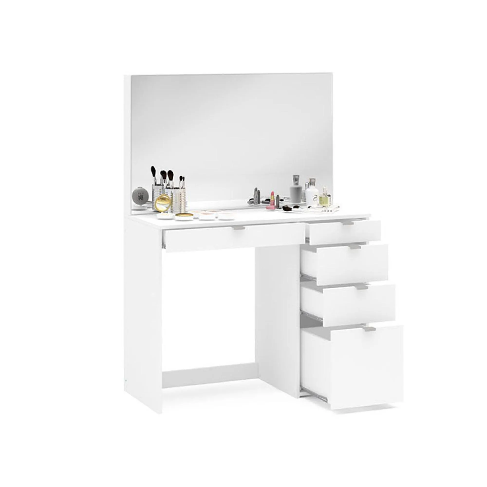 Ava 5 Drawer Dressing Table - White