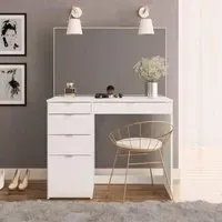Ava 5 Drawer Dressing Table - White