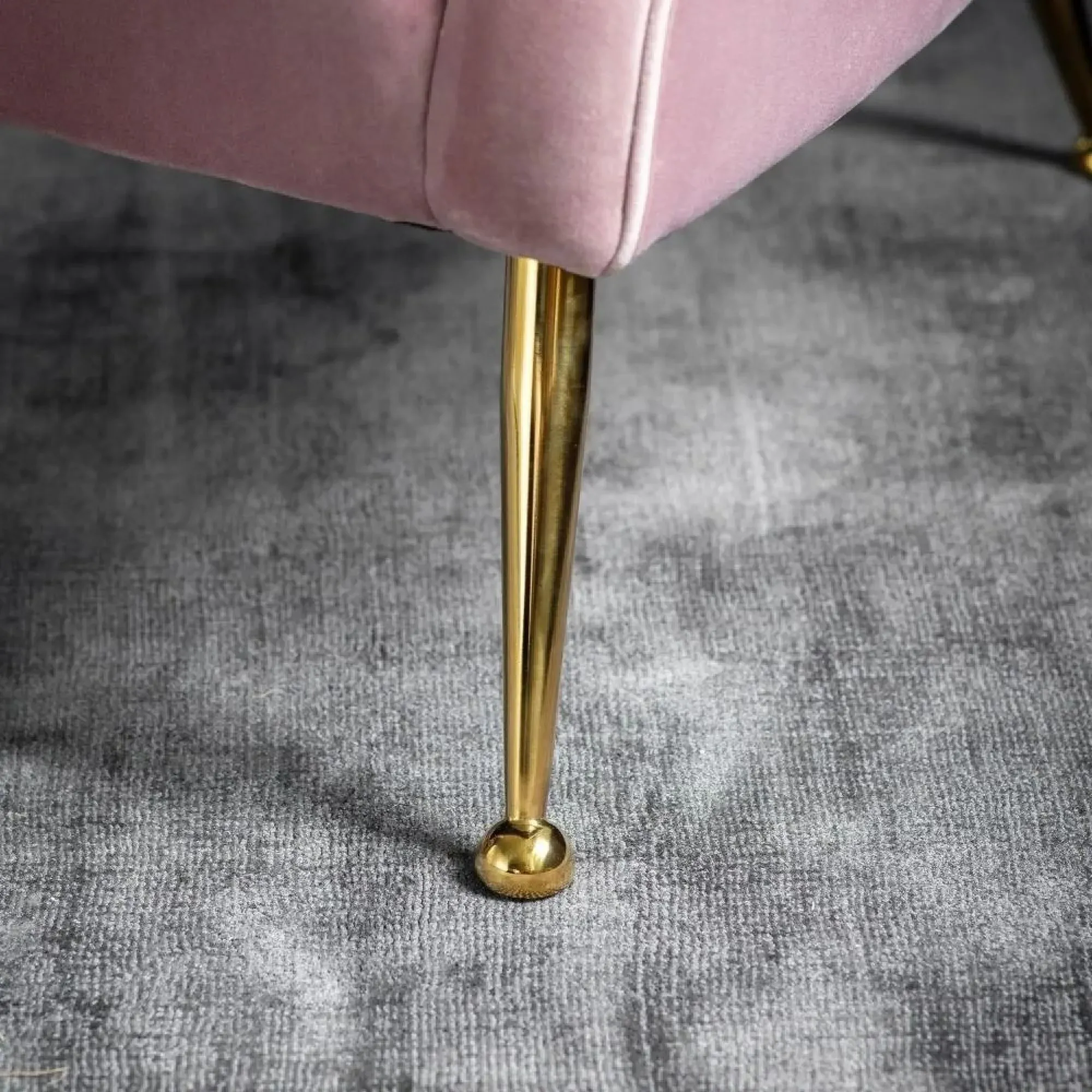 Barletta Armchair - Dusky Pink, Velvet