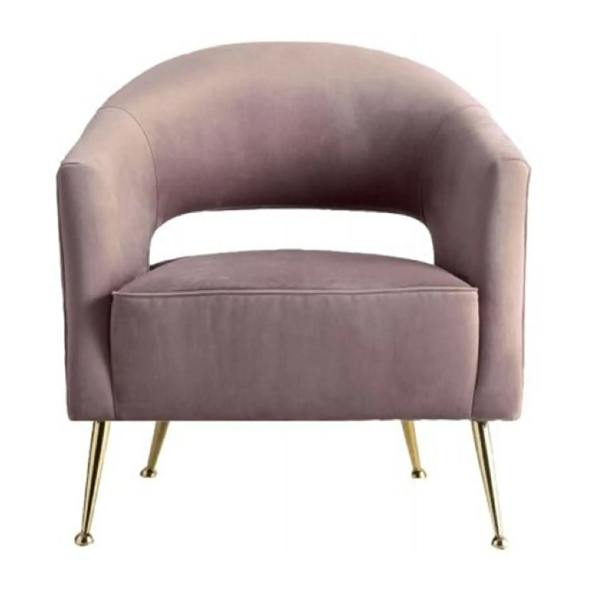 Barletta Armchair - Dusky Pink, Velvet