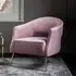 Barletta Armchair - Dusky Pink, Velvet