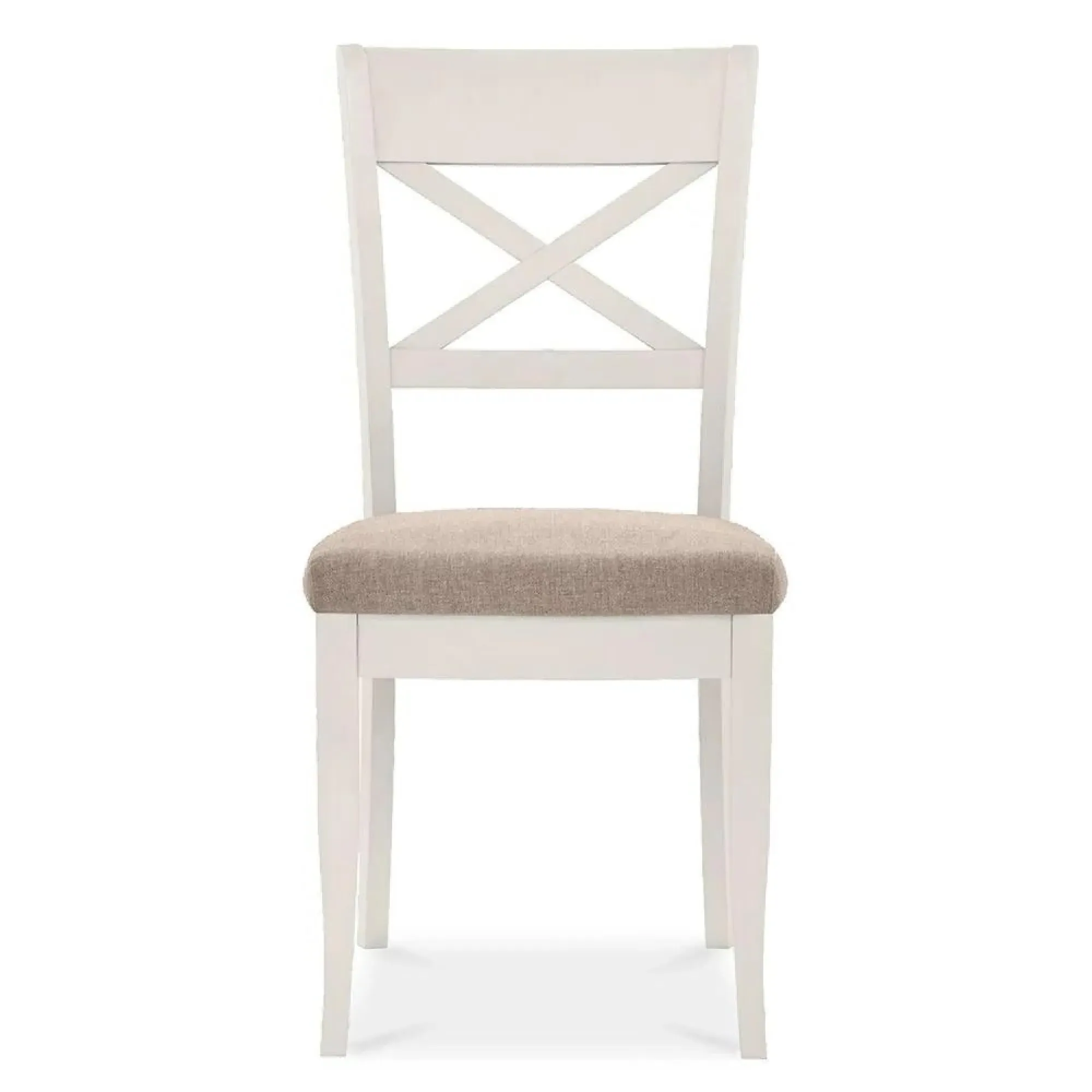 Bentley Designs Montreux X Back Dining Chair - Grey, Fabric