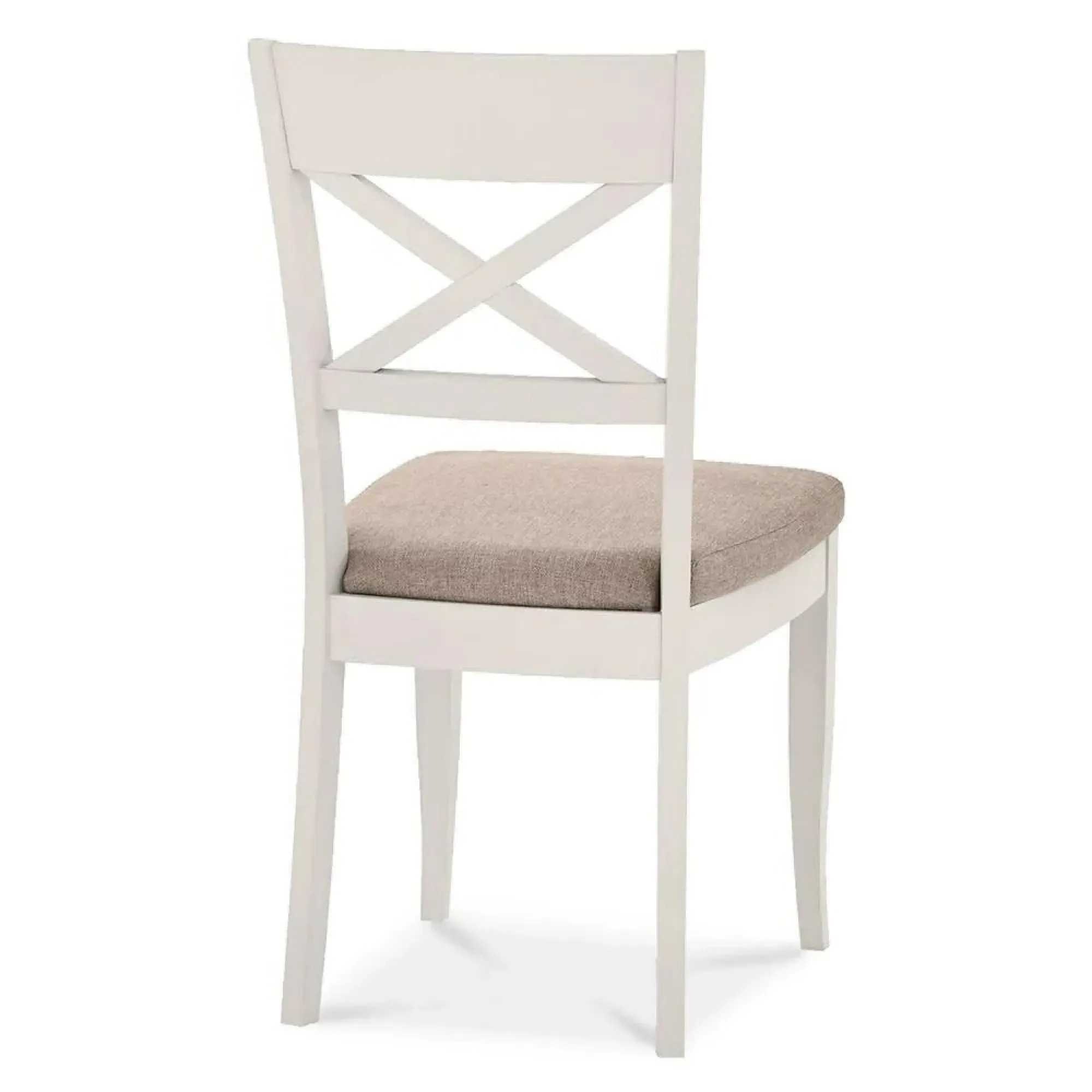 Bentley Designs Montreux X Back Dining Chair - Grey, Fabric