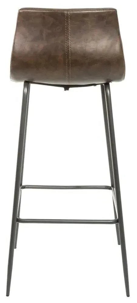 Bermuda Barstool Set - Chestnut, Vegan Leather