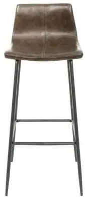 Bermuda Barstool Set - Chestnut, Vegan Leather image