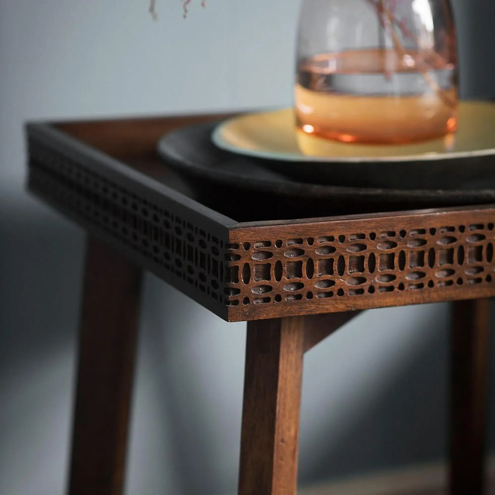 Boho Retreat Bedside Table - Brown, Wood