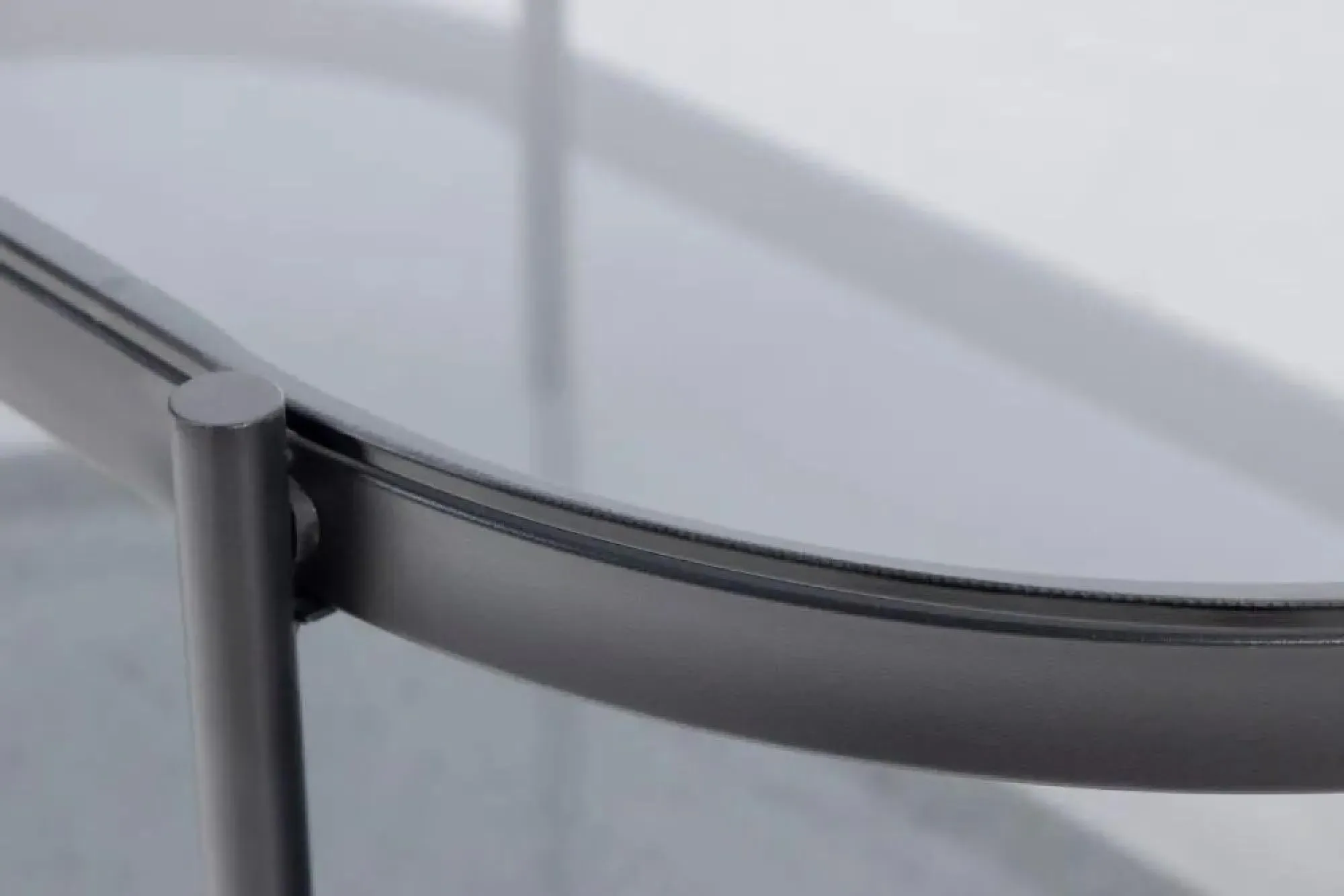 Briar Oval Coffee Table - Black, Glass