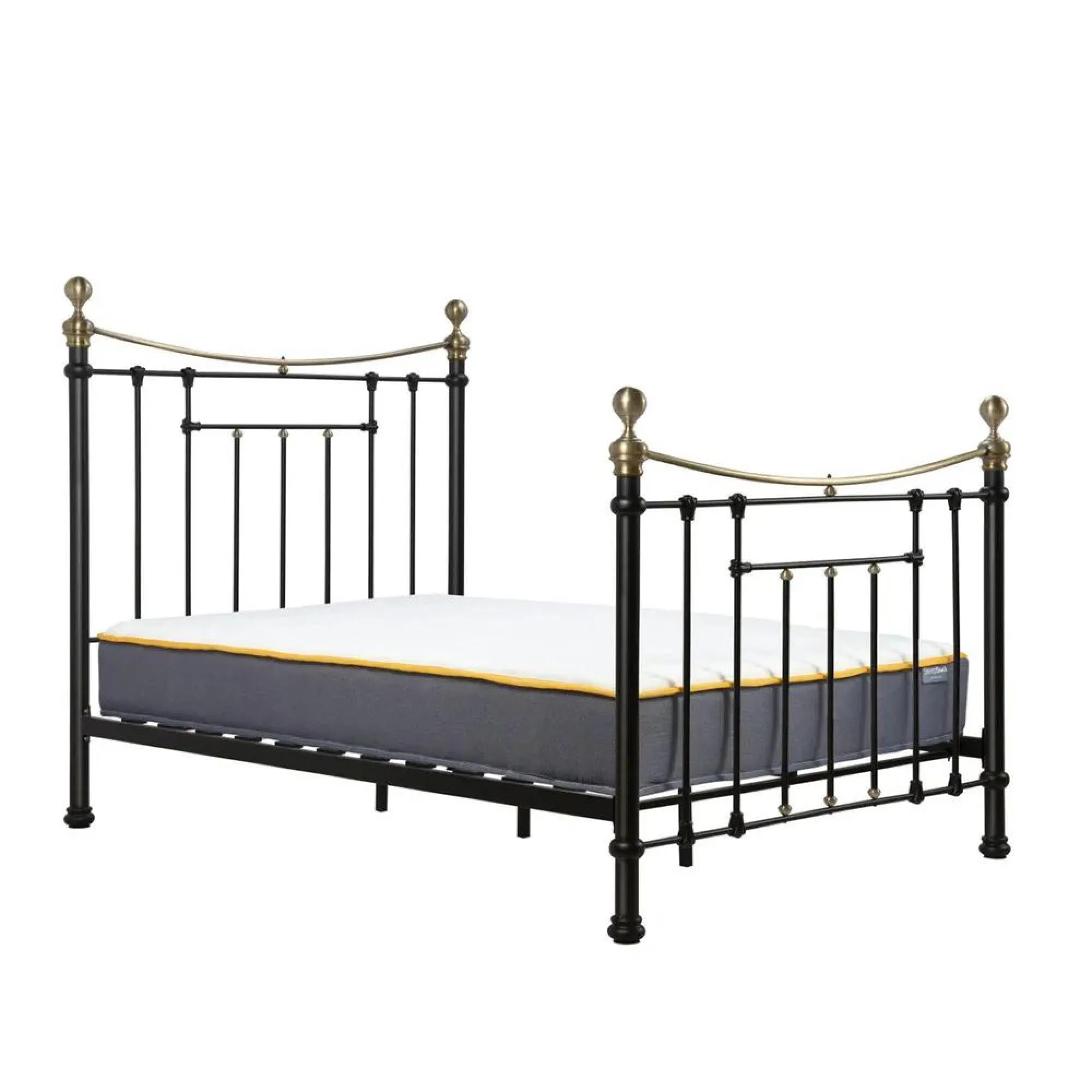 Bronte King Size Bed Frame - Black, Metal