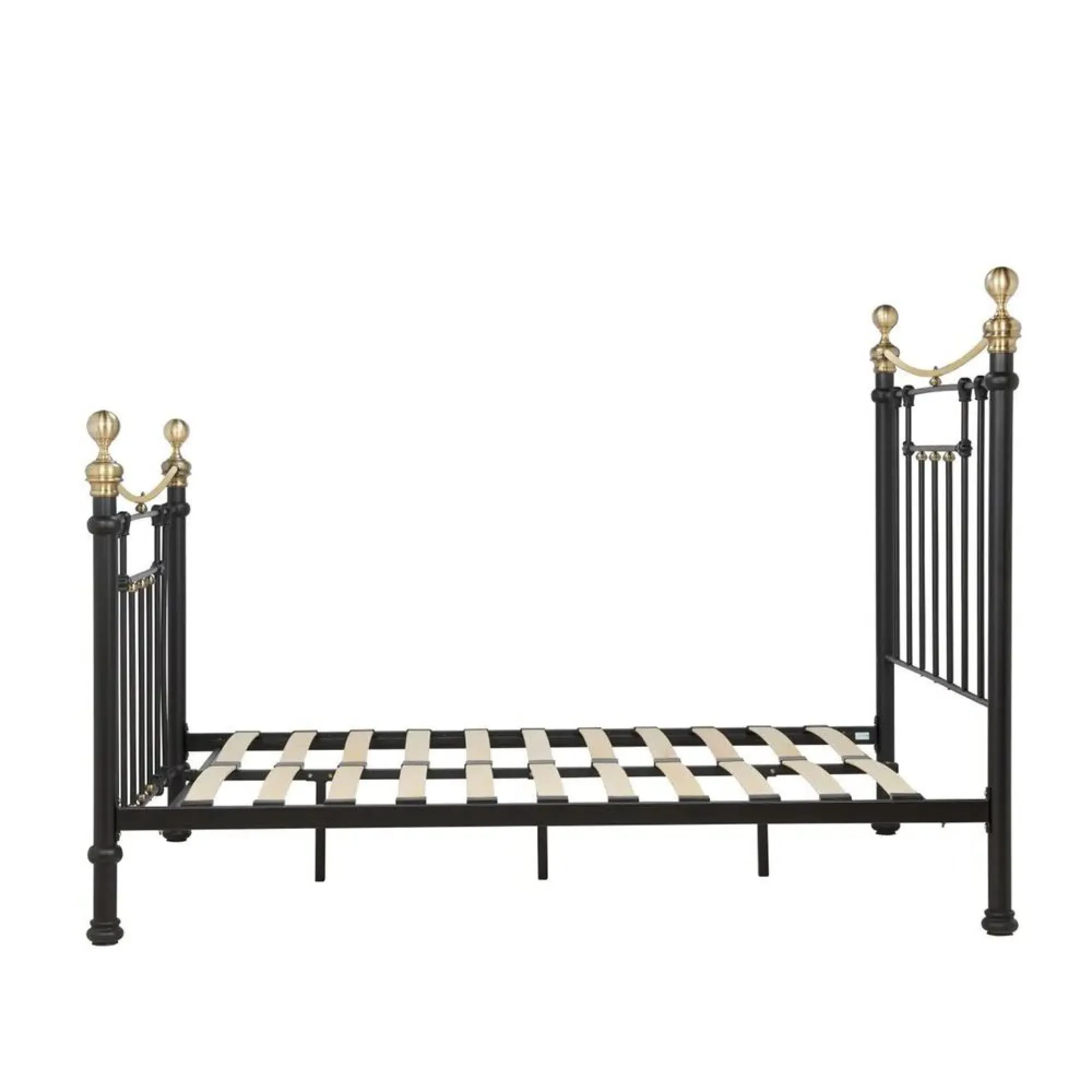 Bronte King Size Bed Frame - Black, Metal