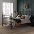 Bronte King Size Bed Frame - Black, Metal