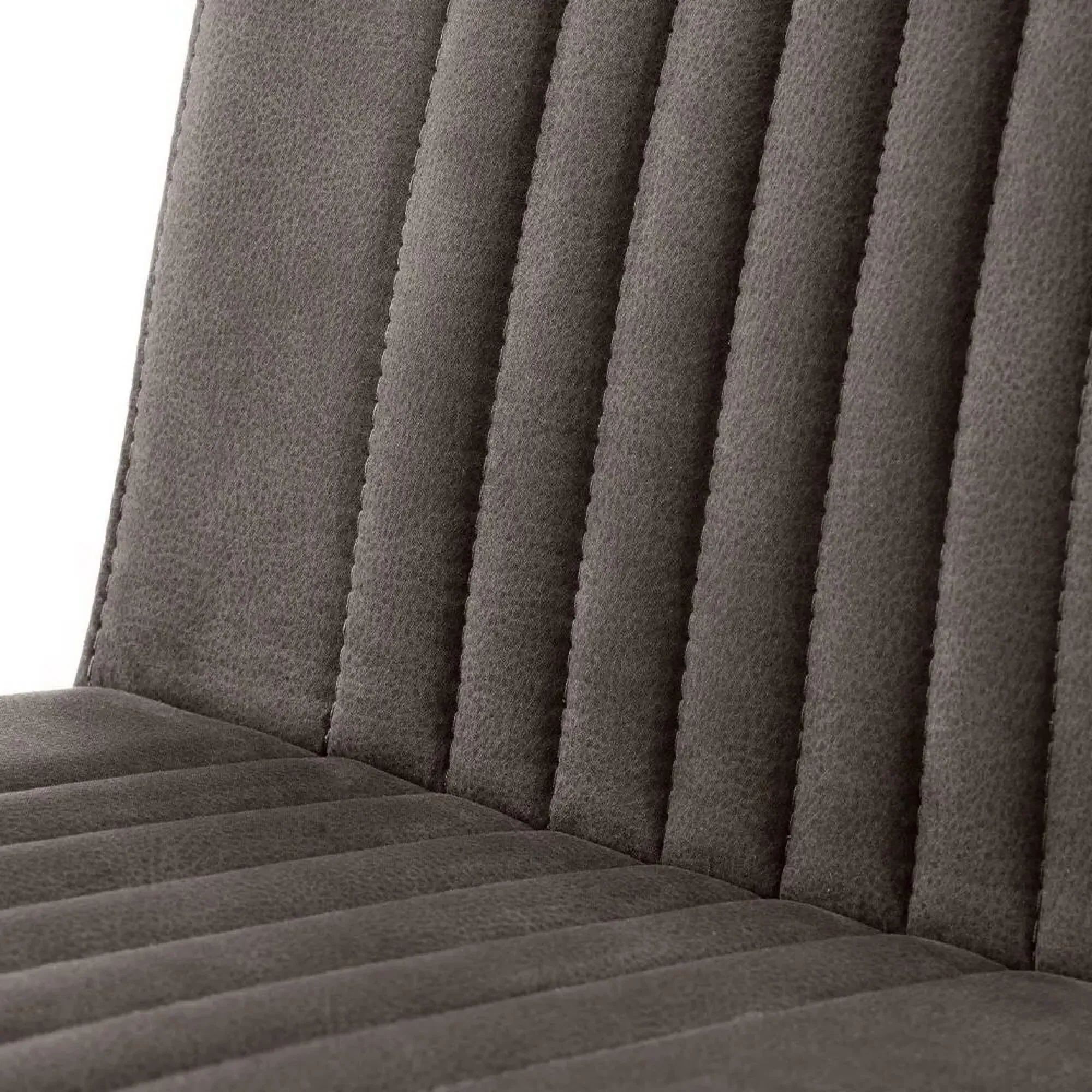 Brooklyn Barstool with Back - Grey, Faux Leather