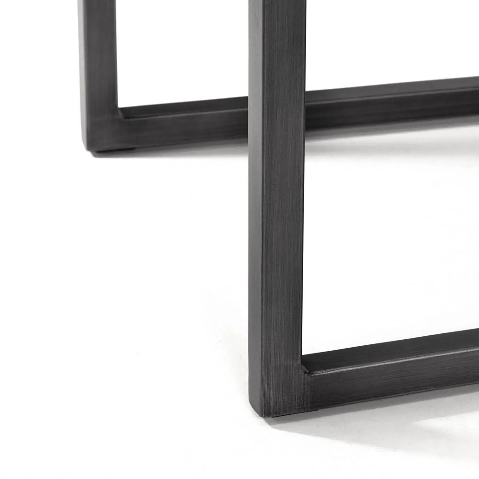 Brooklyn Cantilever Dining Chair - Charcoal Grey, Suede