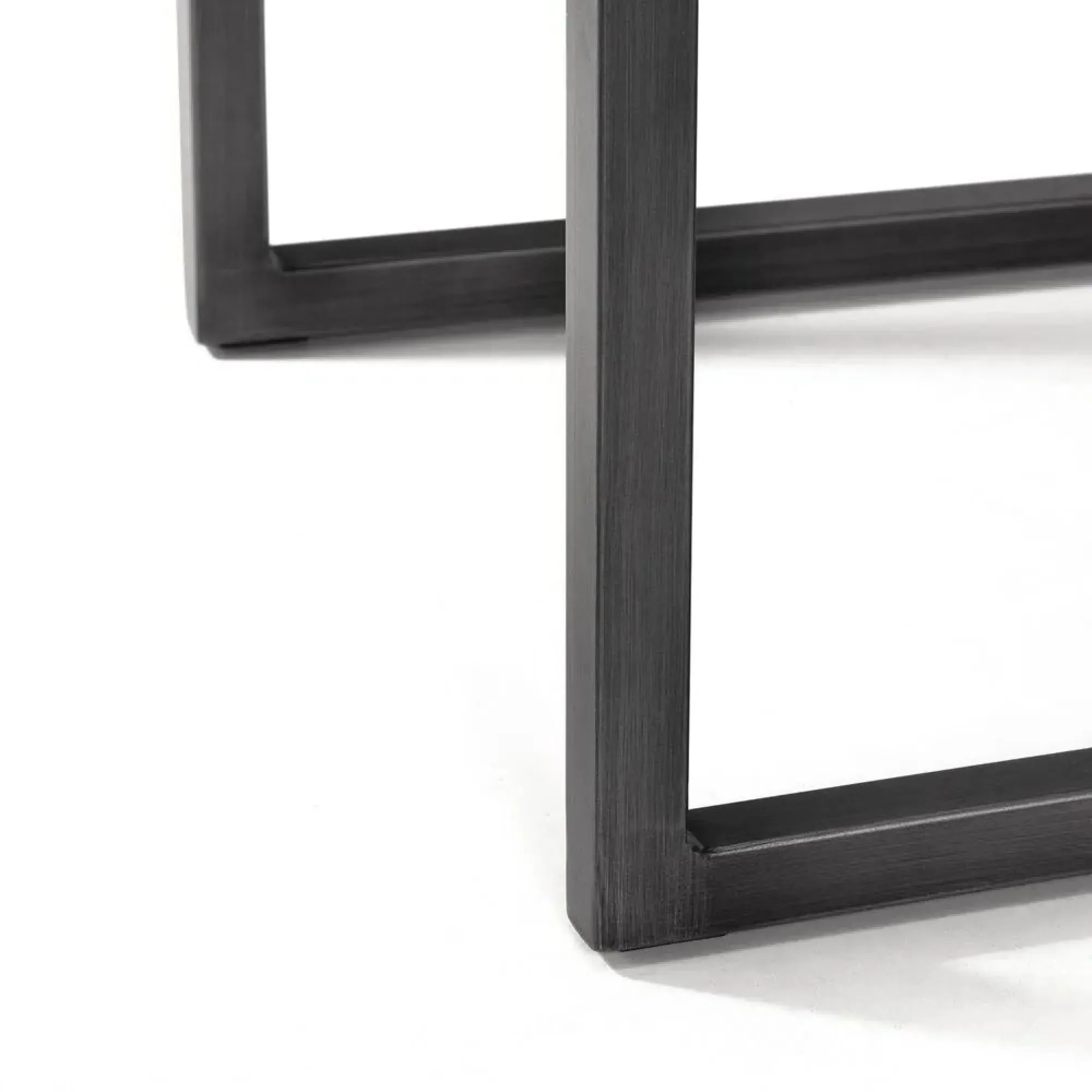 Brooklyn Cantilever Dining Chair - Charcoal Grey, Suede