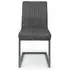Brooklyn Cantilever Dining Chair - Charcoal Grey, Suede