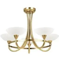 Cagney 5 Light Ceiling Light - Antique Brass
