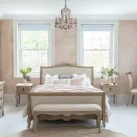 Camille King Size High Footend Bed - Grey, Oak