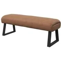 Cerutti Bench - Tan, Faux Leather