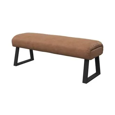 Cerutti Bench - Tan, Faux Leather image