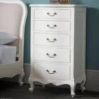 Chic Lingerie 5 Drawer Chest A163 - Vanilla White