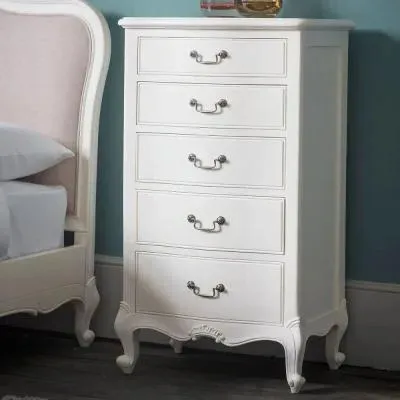 Chic Lingerie 5 Drawer Chest A163 - Vanilla White image
