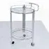 Cohen Glass Drinks Trolley - Chrome