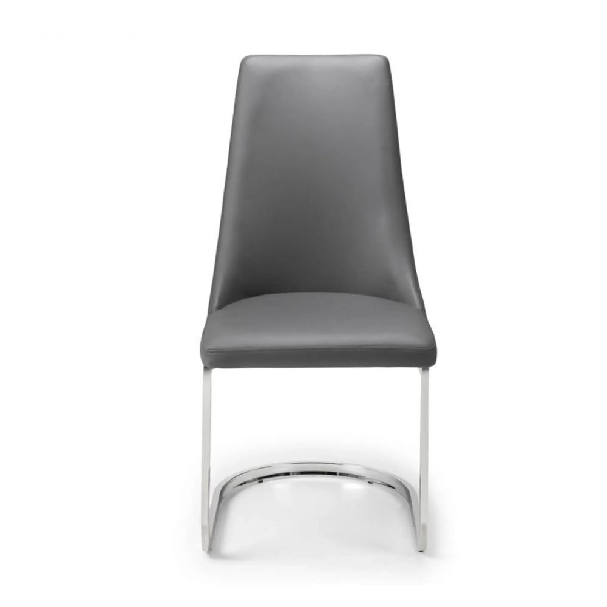 Como Set of 2 Cantilever Dining Chairs - Grey