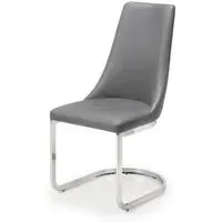 Como Set of 2 Cantilever Dining Chairs - Grey