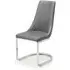 Como Set of 2 Cantilever Dining Chairs - Grey