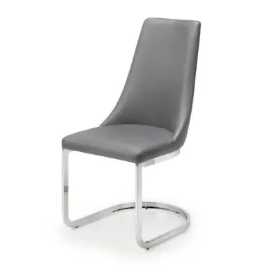 Como Set of 2 Cantilever Dining Chairs - Grey image