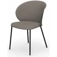 Connubia By Calligaris Tuka Dining Chair - Taupe, Metal